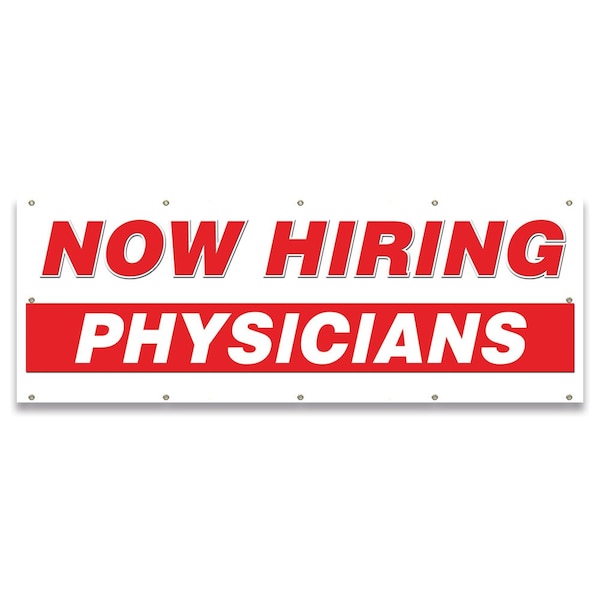 Now Hiring Physicians Banner Apply Inside Accepting Application Single Sided